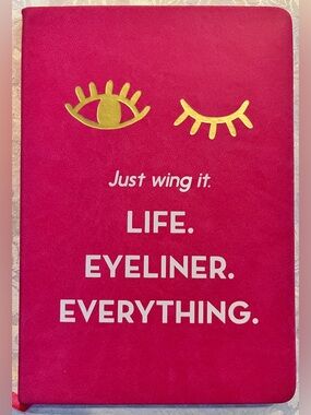 Journal Notebook ‘Just Wing It, Life Eyeliner Everything’ in Soft Cover